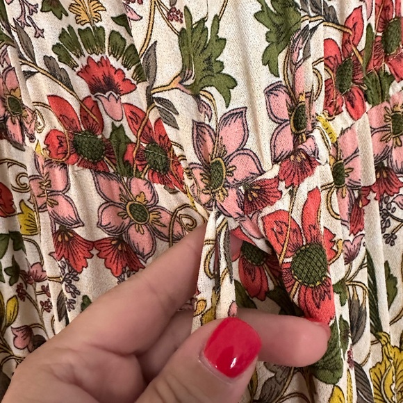 NVME from ASOS CURVE Ivory Floral Dress US 18 UK 22 Plus Size Maxi sundress sun - Picture 2 of 7